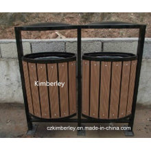 High Quality Wood Plastic Composite WPC Trash Can